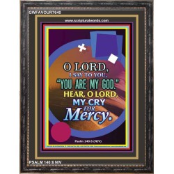 O LORD HEAR MY CRY   Christian Artwork Frame   (GWFAVOUR7640)   