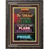 PRIDE   Acrylic Glass Frame Scripture Art   (GWFAVOUR7641)   "33x45"