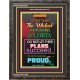 PRIDE   Acrylic Glass Frame Scripture Art   (GWFAVOUR7641)   