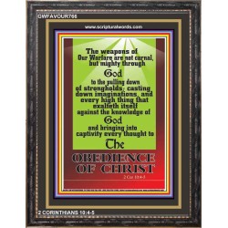 OUR WEAPONS   Christian Quotes Frame   (GWFAVOUR766)   