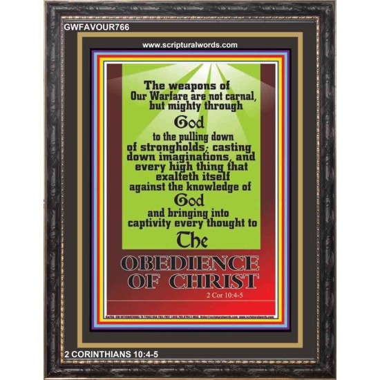 OUR WEAPONS   Christian Quotes Frame   (GWFAVOUR766)   