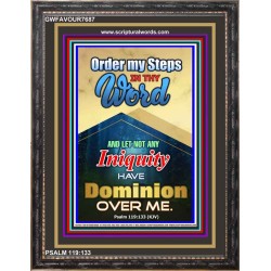 ORDER MY STEPS   Framed Bedroom Wall Decoration   (GWFAVOUR7687)   