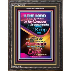 A LIGHT OF THE GENTILES   Framed Bible Verses   (GWFAVOUR7714)   "33x45"
