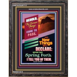 NEW THINGS SHALL SPRING FORTH   Custom Framed Bible Verses   (GWFAVOUR7717)   