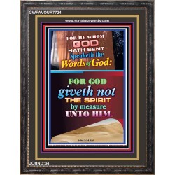 WORDS OF GOD   Bible Verse Picture Frame Gift   (GWFAVOUR7724)   "33x45"