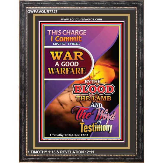 THE WORD OF OUR TESTIMONY   Bible Verse Framed for Home   (GWFAVOUR7727)   