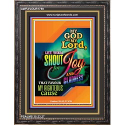 MY GOD AND MY LORD   Framed Scriptural Dcor   (GWFAVOUR7759)   