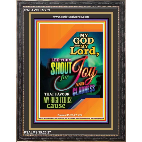 MY GOD AND MY LORD   Framed Scriptural Dcor   (GWFAVOUR7759)   