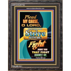 PLEAD MY CAUSE O LORD   Scripture Wooden Frame   (GWFAVOUR7763)   