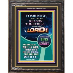THEY SHALL BE AS WHITE AS SNOW   Contemporary Christian Poster   (GWFAVOUR7774)   