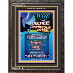 THE UNRIGHTEOUS   Christian Wall Art Poster   (GWFAVOUR7792)   
