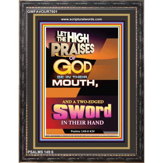 A TWO EDGED SWORD   Modern Christian Wall Dcor Frame   (GWFAVOUR7801)   