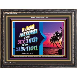 STRENGTH OF MY SALVATION   Bible Verses Frame   (GWFAVOUR7810)   