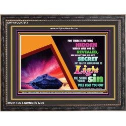 ALL SHALL BE REVEALED   Frame Scripture    (GWFAVOUR7813)   