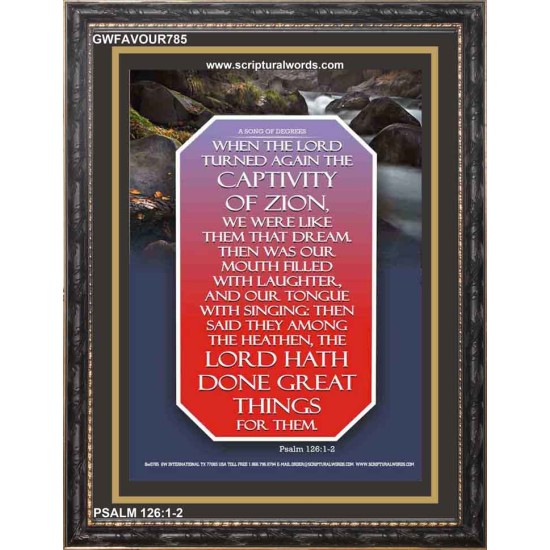 MOUTH FULL OF LAUGHTER   Scripture Art Prints   (GWFAVOUR785)   