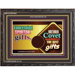 SPIRITUAL GIFTS   Bible Scriptures on Love frame   (GWFAVOUR7863)   