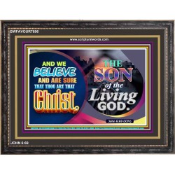 SON OF THE LIVING GOD   Acrylic Glass framed scripture art   (GWFAVOUR7896)   