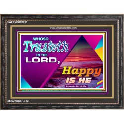 TRUST IN THE LORD   Framed Bedroom Wall Decoration   (GWFAVOUR7920)   "45x33"