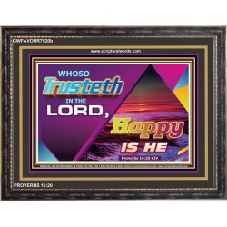 TRUST IN THE LORD   Framed Children Room Wall Decoration   (GWFAVOUR7920b)   "45x33"