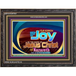 SORROW TO JOY   Framed Guest Room Wall Decoration   (GWFAVOUR7921)   