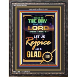 REJOICE AND BE GLAD   Framed Lobby Wall Decoration   (GWFAVOUR7992)   