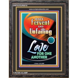 LOVE ONE ANOTHER   Christian Paintings Acrylic Glass Frame   (GWFAVOUR8010)   