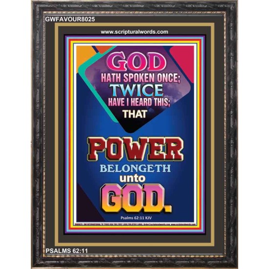 POWER   Custom Framed Bible Verse   (GWFAVOUR8025)   