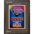 POWER   Custom Framed Bible Verse   (GWFAVOUR8025)   "33x45"