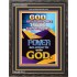 POWER BELONGS TO GOD   Bible Verses Framed Art   (GWFAVOUR8026)   "33x45"