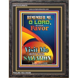 VIIST ME WITH YOUR SALVATION   Frame Scriptural Dcor   (GWFAVOUR8070)   "33x45"