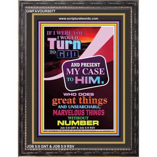 TURN TO GOD   Scripture Wooden Frame   (GWFAVOUR8077)   