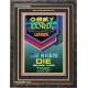 OBEY THE LORD   Encouraging Bible Verse Framed   (GWFAVOUR8083)   