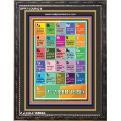 A-Z BIBLE VERSES   Christian Quote Framed   (GWFAVOUR8088)   