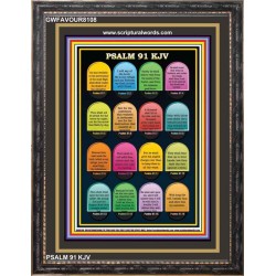 PSALM 91   Bible Verses Poster   (GWFAVOUR8108)   