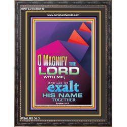 MAGNIFY THE LORD   Biblical Paintings Frame   (GWFAVOUR8132)   