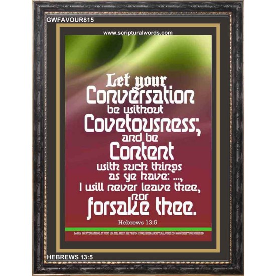 MIND YOUR CONVERSATION   Contemporary Christian Poster   (GWFAVOUR815)   