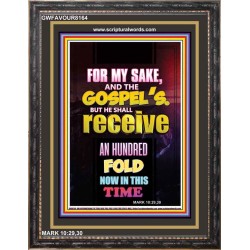 RECEIVE AN HUNDRED FOLD   Scriptural Portrait Wooden Frame   (GWFAVOUR8164)   