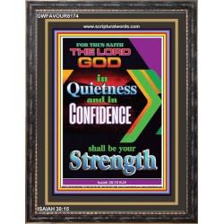 YOUR STRENGTH   Contemporary Christian Wall Art Acrylic Glass frame   (GWFAVOUR8174)   "33x45"