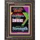 YOUR STRENGTH   Contemporary Christian Wall Art Acrylic Glass frame   (GWFAVOUR8174)   