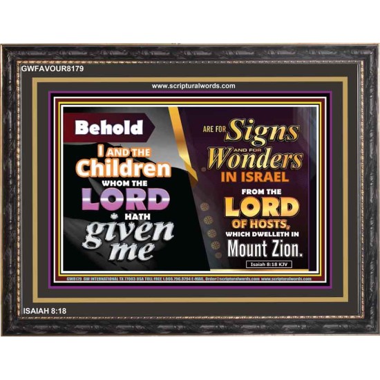 SIGNS AND WONDERS   Framed Office Wall Decoration   (GWFAVOUR8179)   