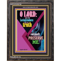 PRESERVE US O LORD   Inspirational Wall Art Wooden Frame   (GWFAVOUR8198)   