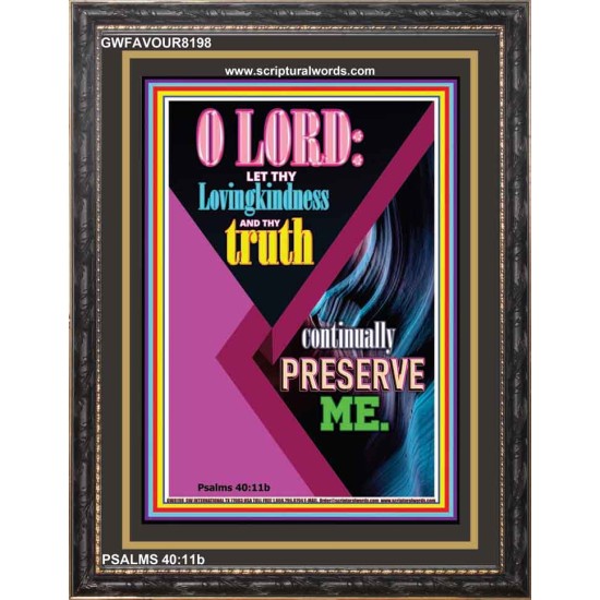 PRESERVE US O LORD   Inspirational Wall Art Wooden Frame   (GWFAVOUR8198)   