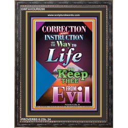 THE WAY TO LIFE   Scripture Art Acrylic Glass Frame   (GWFAVOUR8200)   