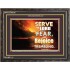 SERVE THE LORD   Framed Lobby Wall Decoration   (GWFAVOUR8300)   "45x33"