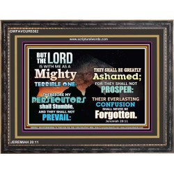 A MIGHTY TERRIBLE ONE   Bible Verse Frame Art Prints   (GWFAVOUR8362)   "45x33"