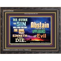 ABSTAIN FROM EVIL   Affordable Wall Art   (GWFAVOUR8389)   