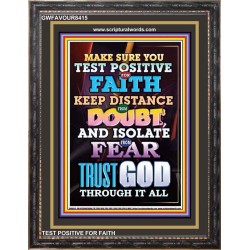 TRUST GOD AT ALL TIMES   Biblical Paintings Acrylic Glass Frame   (GWFAVOUR8415)   "33x45"