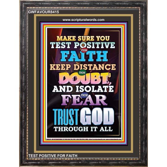 TRUST GOD AT ALL TIMES   Biblical Paintings Acrylic Glass Frame   (GWFAVOUR8415)   