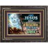 YE SHALL BE SAVED   Unique Bible Verse Framed   (GWFAVOUR8421)   "45x33"