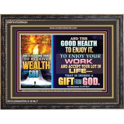 WEALTH FROM GOD   Art & Dcor Framed   (GWFAVOUR8424)   "45x33"